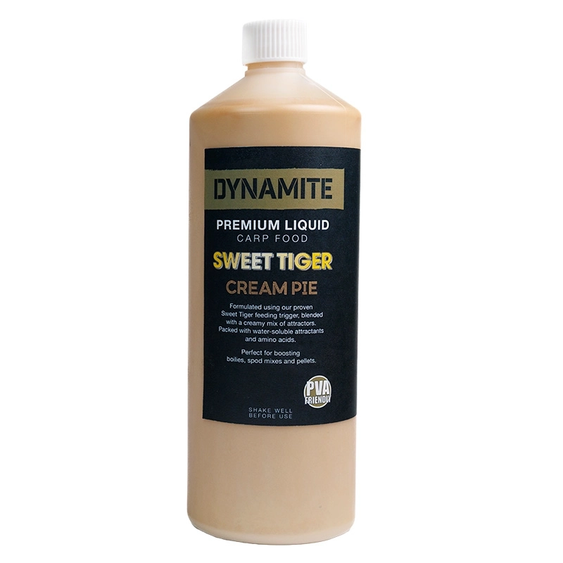 Dynamite Baits Premium Liquid Carp Food Sweet Tiger Cream Pie 1L